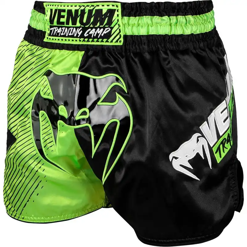Actieprijs Venum Training Camp Muay Thai Shorts - Zwart/Neogeel S