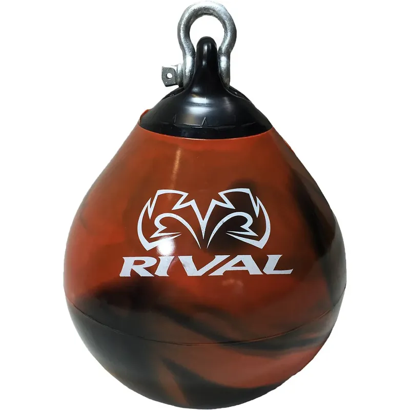 Direct Beschikbaar Rival Boxing Aqua Head Hunter Bokszak - 12 inch - Zwart/Oranje
