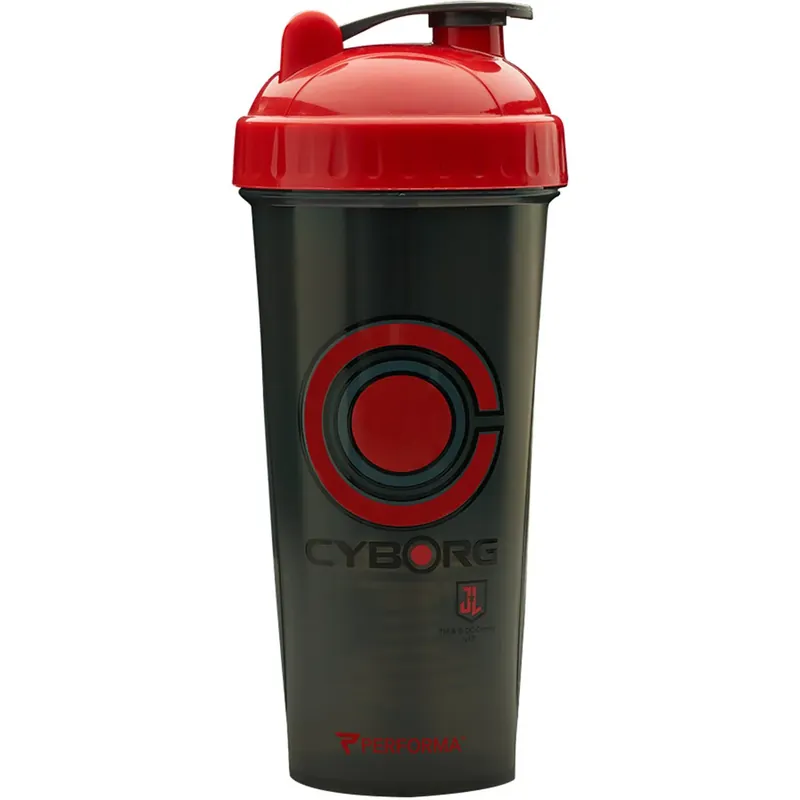 Meest Verkocht Performa PerfectShaker 28 oz. Justice League Shaker Cup Fles - Cyborg