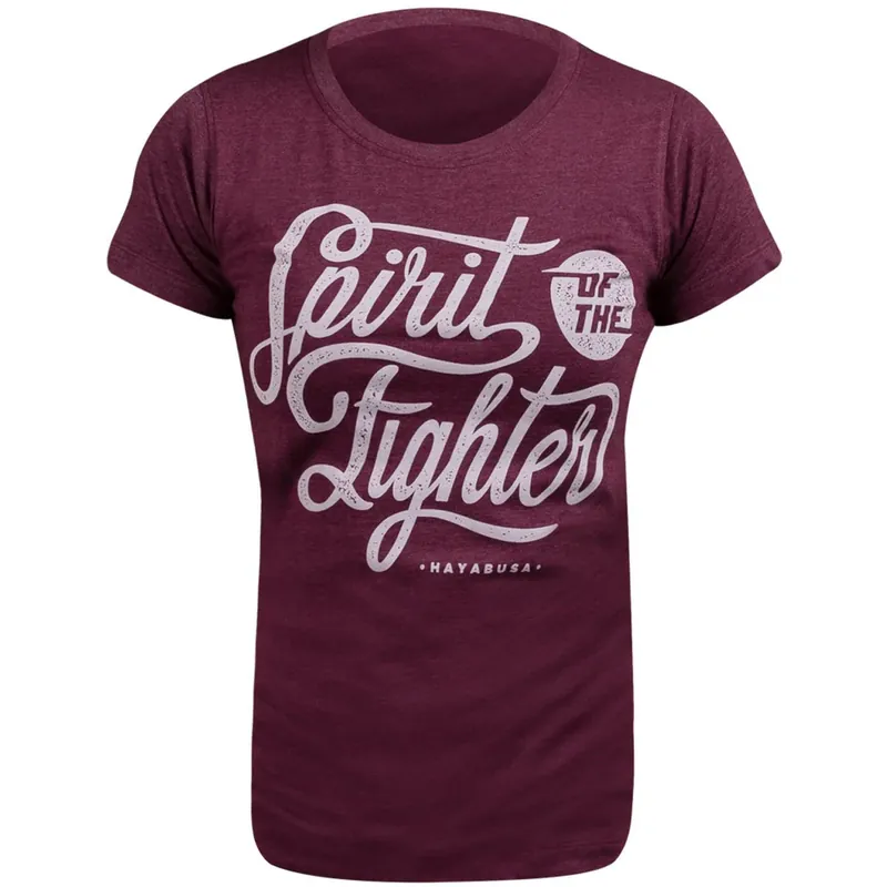 Hayabusa Dames Classic Spirit of the Fighter T-shirt - Medium - Paars Hete Deal