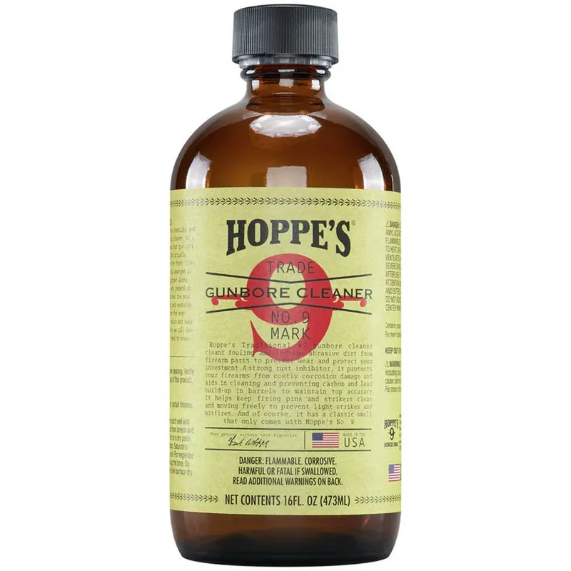 Hoppe's 16 oz. No. 9 Gun Bore Cleaner Glazen Fles Flitsaanbieding