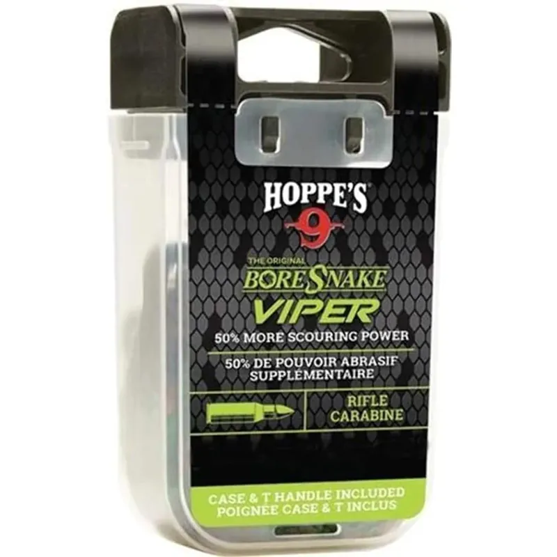 Hoppe's Boresnake Viper Den geweerreiniger .22-.223. kaliber 5.56 mm Express Levering