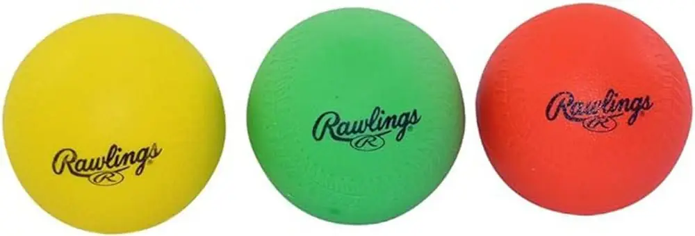 Voordeelprijs Rawlings Baseball/Softball Hit Training Foam Balls 3-Pack - Multicolor