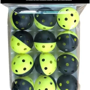 Gereduceerde Prijs Rawlings Dura-Flex honkbal-/softbaltrainingsballen 12-pack - geel/zwart