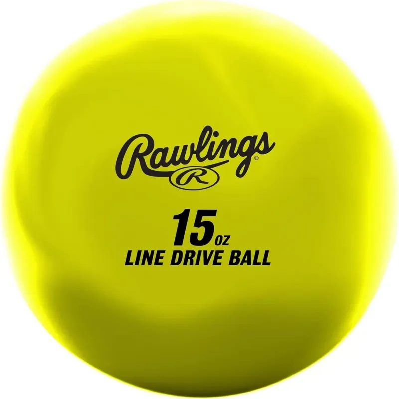 Rawlings Baseball/Softball Line-Drive verzwaarde trainingsbal - Geel Enkele Betrouwbaar