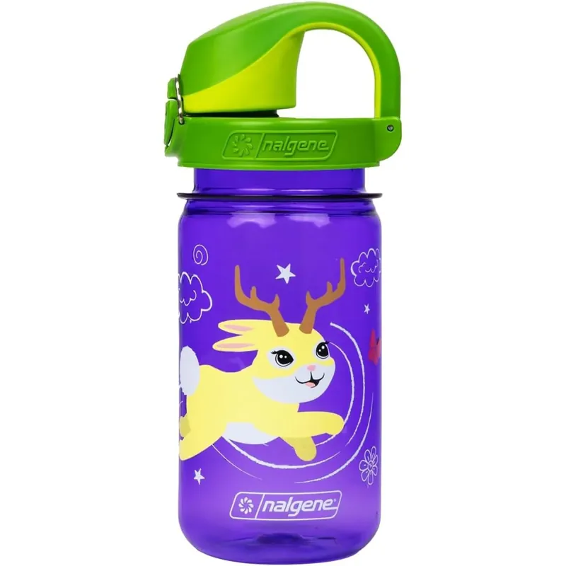 Flitsaanbieding Nalgene Kid's Sustain 12 oz. On The Fly Waterfles - Paarse Jackalope