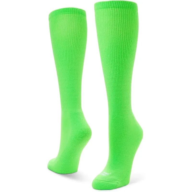 Sof Sole All Sport Over-The-Calf Team Athletic Performance Sokken, Neongroen Klein 13-14 jaar Tijdelijk Beschikbaar