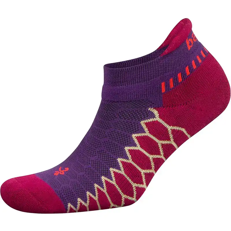 Direct Beschikbaar Balega Silver No Show hardloopsokken - Ultra Violet/Pinkberry S