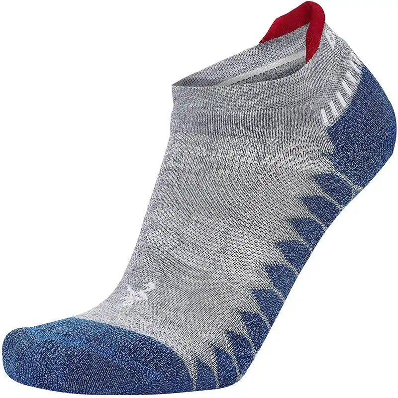 Balega Silver No Show Performance hardloopsokken - middengrijs/denim S Lage Kosten