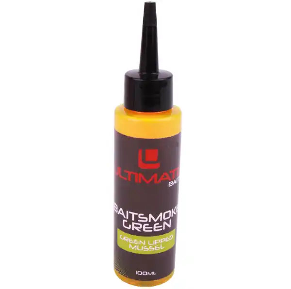 Ultimate Baits Baitsmoke 100ml Green Lipped Mussel Korting