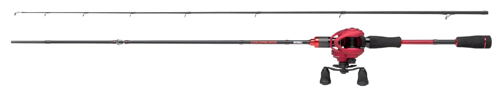 Direct Verzonden Mitchell Colors MX Baitcaster Combo Red 1.98m (5-25g)