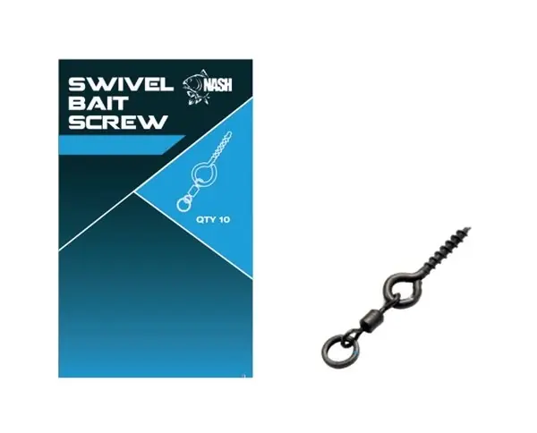 Speciale Aanbieding Nash Swivel Bait Screw 13mm (10 Stuks)