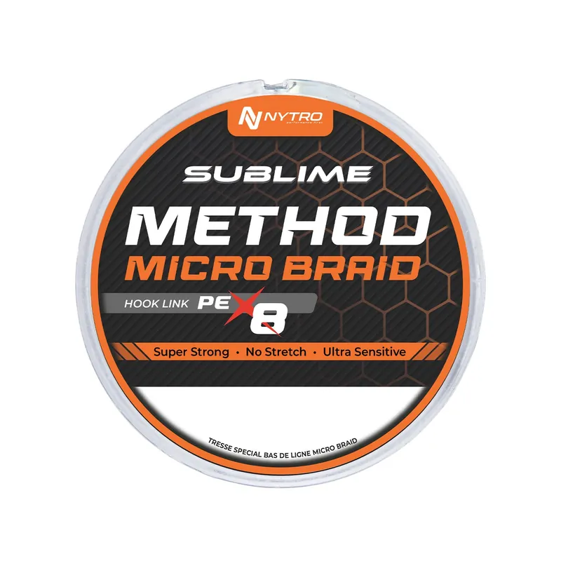 Hete Deal Nytro Sublime Pe-X8 Method Microbraid Hook Link (50m) 0.04mm