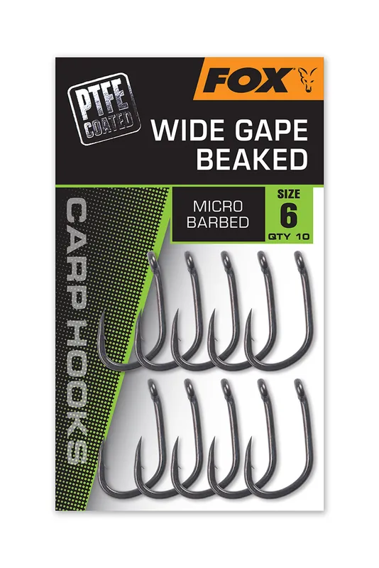 Nieuw Fox Wide Gape Beaked Karperhaak (10 Stuks) 2