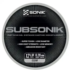 Sonik Subsonik Clear (3000m) 0.31mm/15lb Dagaanbieding