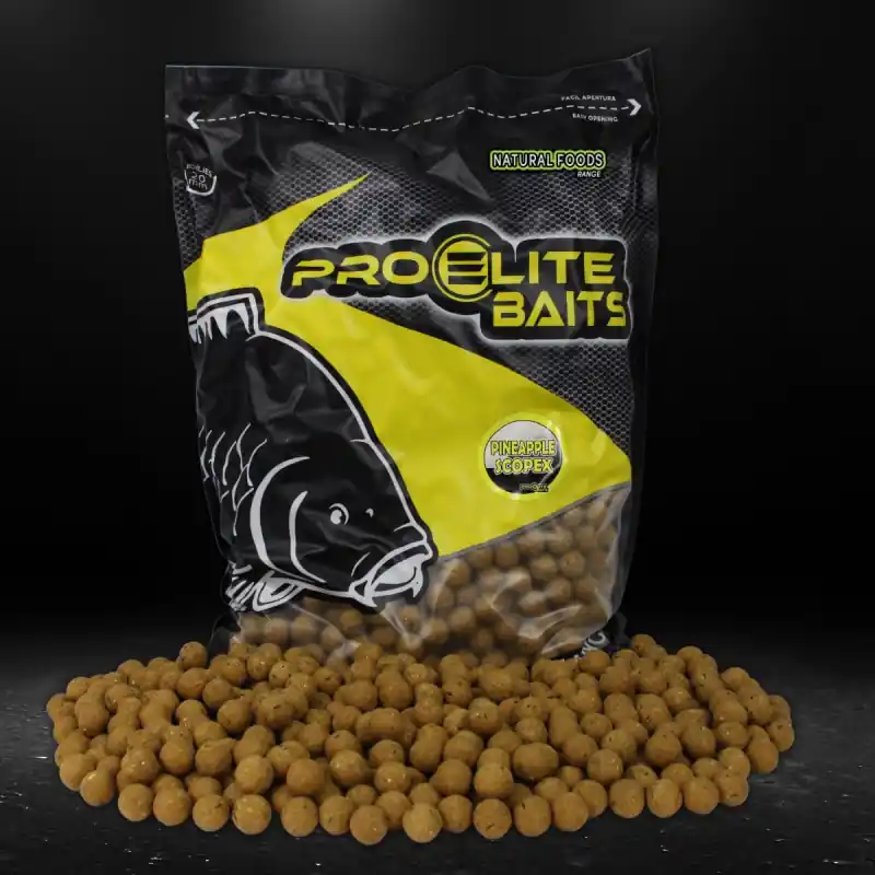Lage Prijs Pro Elite Baits Boilies Natural Foods Pineapple & Scopex 20mm (8kg)