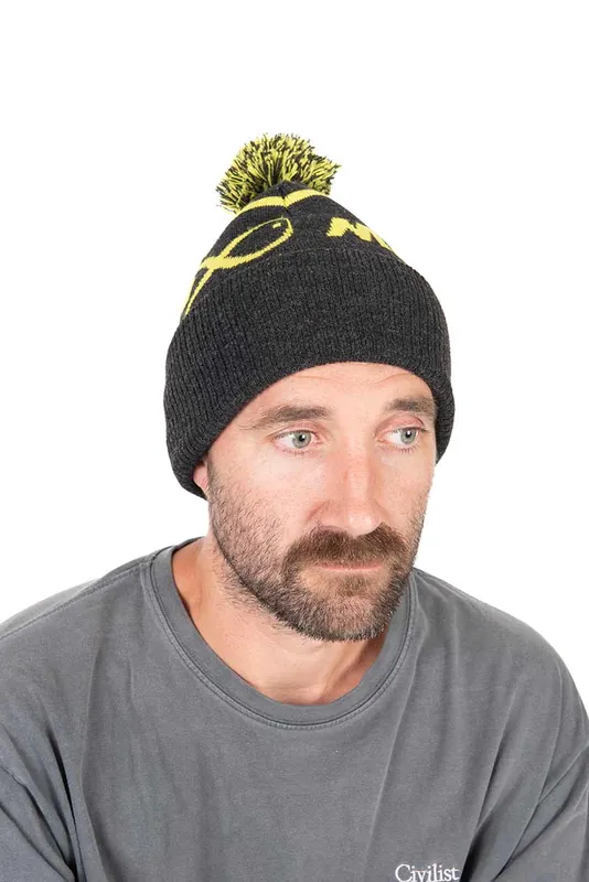 Merkproduct Matrix Lime & Grey Bobble Hat