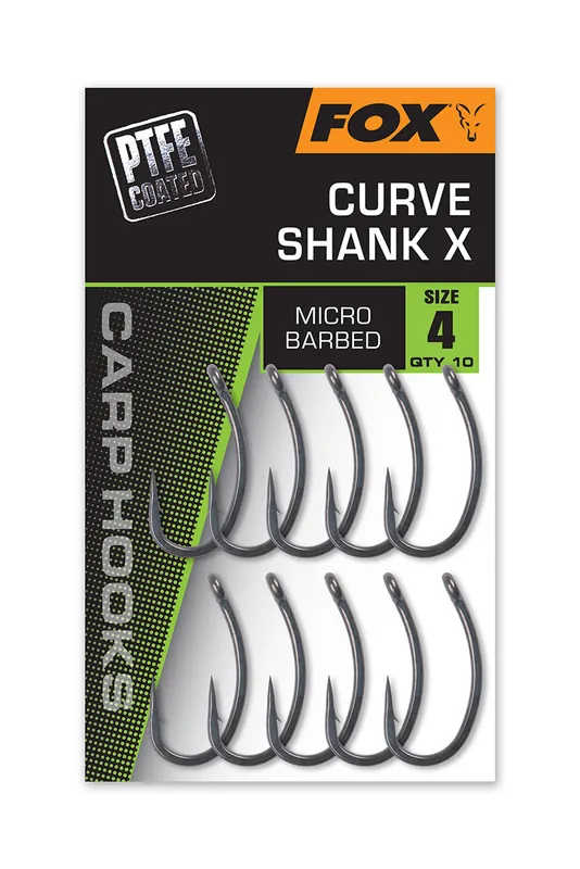 Fox Curve X Karperhaak (10 Stuks) 2 Fabrieksprijs