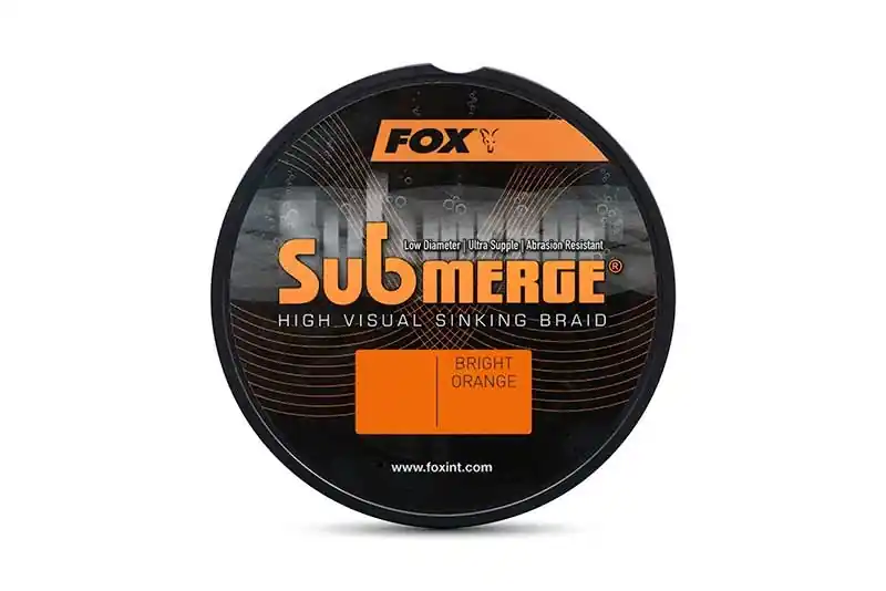 Fox Submerge Orange Sinking Braid Karperlijn (300m) 0.30mm/24.9kg Uitverkoop
