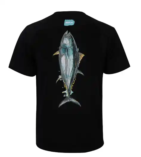 Uitverkoop BKK Short Sleeve Casual Shirt Tuna Black L
