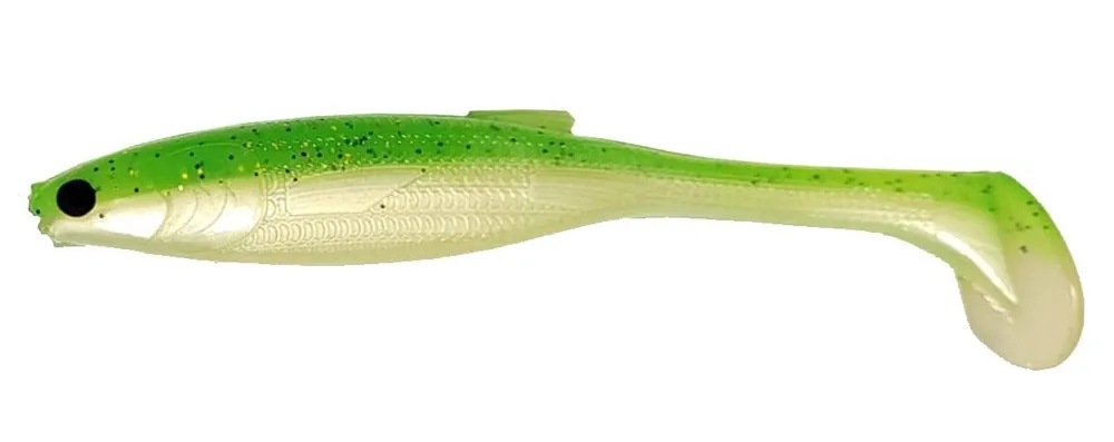 Premium River7 R7 Shad 10.5cm (10 Stuks) Motor Oil Glitter