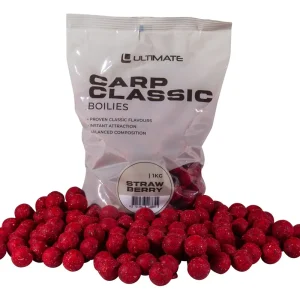 Aanbieding Ultimate Carp Classic Boilies Strawberry 1kg