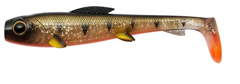 Abu Garcia SZ McPike Softbait 25cm (2 Stuks) Yellow Fin Perch Hoge Kwaliteit