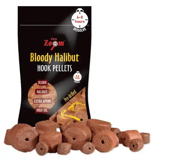 Carp Zoom Bloody Halibut Hook Pellets 150g 8mm Lage Kosten