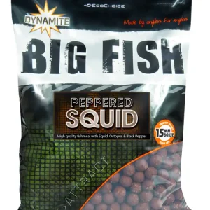 Weekendaanbieding Dynamite Baits Peppered Squid Boilies (1kg) 12mm