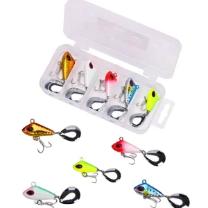 Korting Fish4All Jigspin Kit Mix 10, 15 & 20g (5 Stuks)
