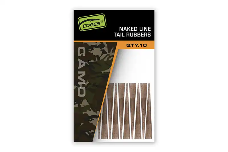 Superprijs Fox Edges Naked Line Tail Rubbers (10 Stuks) Naturals