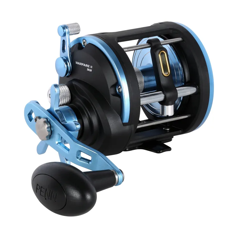 Express Levering Penn Warfare II Level Winder Zeevis Reel RH 15LW