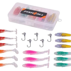 Fish4all Ghosty Softbait & Jighead Ultra Light Box (20pcs) Hete Deal