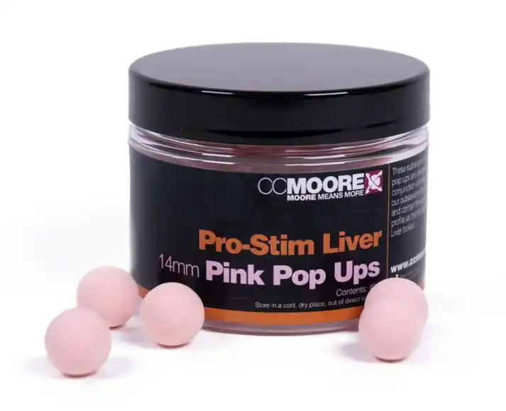 CC Moore Pro-Stim Liver Pop-ups (14mm) Pink Korting