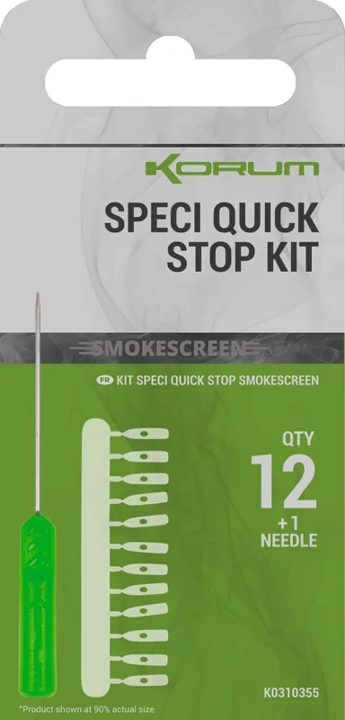 Korum Smokescreen Speci Quick Stop Kit (12 Stuks) (Incl. Naald!) Meest Verkocht