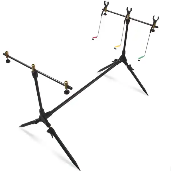 Op = Op Angling Pursuits 'Session' Rod Pod met swingers en achtersteuntjes