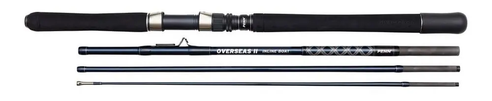 Betaalbaar Penn Overseas II Inline Boat 210 Boothengel 2.10m (4-Delig) 12-20lb Lijnsterkte