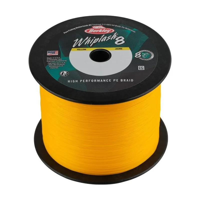 Berkley Whiplash 8 Gevlochten Lijn Yellow 2000m 0.06mm (10.7kg) Exclusieve Aanbieding