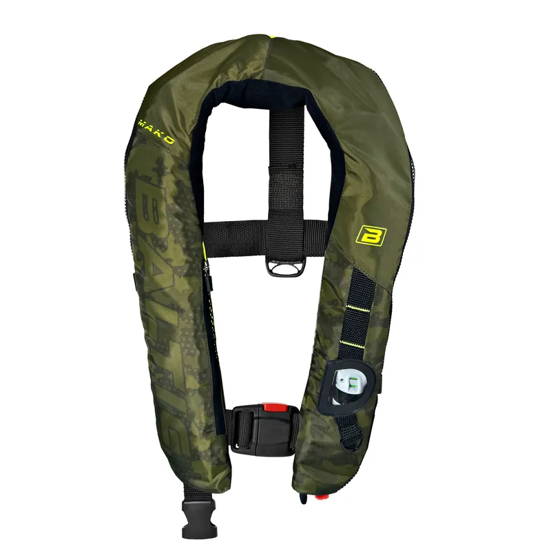 Populair Baltic Inflatable Lifejacket Mako Auto Green (40-150kg)