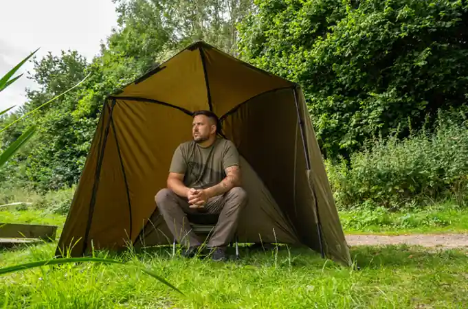 Beperkte Voorraad Korum Pentalite Quick Brolly (2.2m)