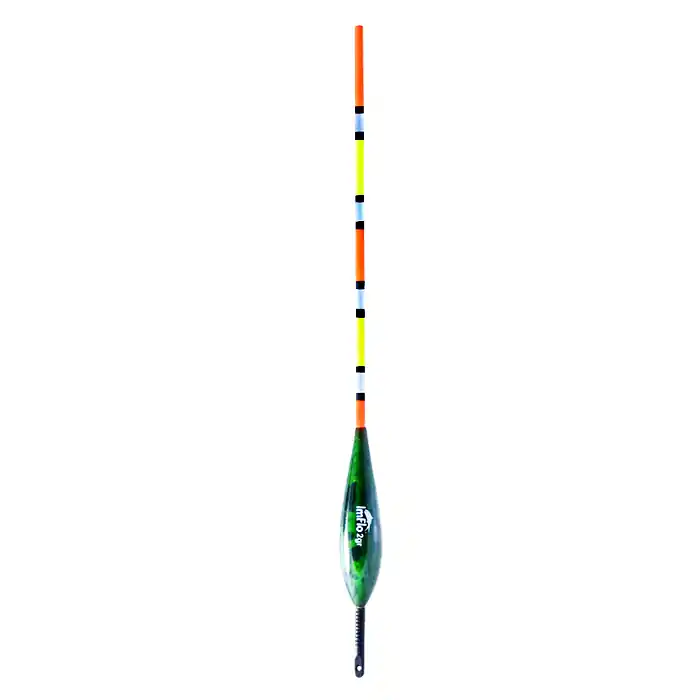 Speciale Aanbieding ImFlo Karper De Luxe Camouflage Green Dobber - Multi Colour 1.5g