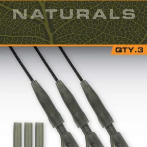 Weekendaanbieding Fox Naturals Leadcore PG Lead Clip Leaders 75cm (50lb) (3 stuks)