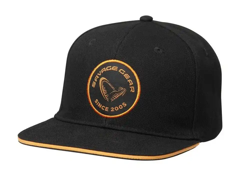 Savage Gear Badge Flatbill Cap Black Orange Actieprijs