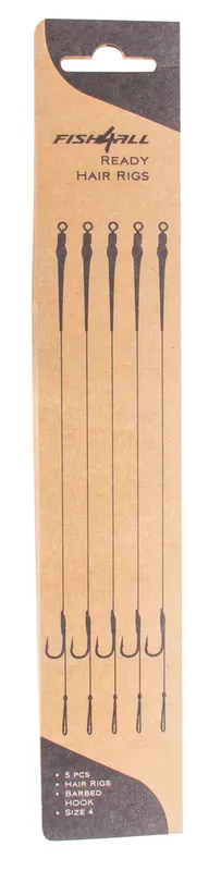 Fish4All Ready Hair Rigs Barbed 25cm (25lb) (5 Stuks) 4 Tijdelijk Beschikbaar