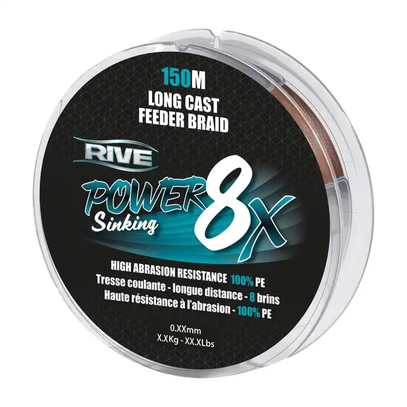 Rive Power 8X Sinking Braid 150m Gevlochten Lijn 0.100mm Merkproduct