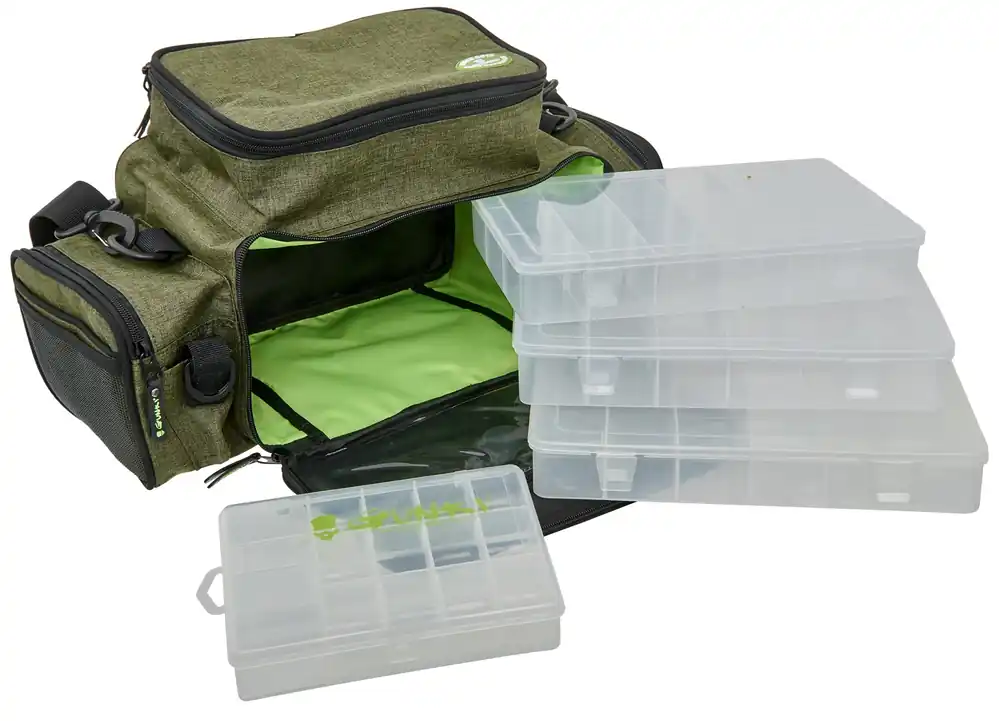 Gunki Overtake Box Bag Front Stripes Carryall (Incl. 4 tackleboxen) Nu Kopen