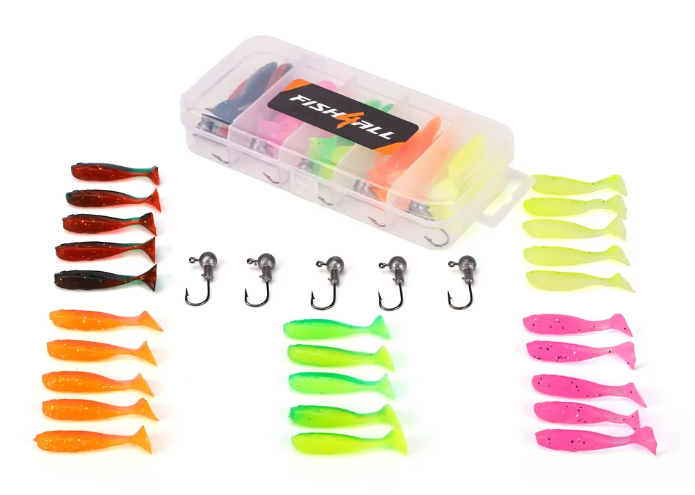 Fish4all Mini Softbait & Jighead Box (30pcs) Koop Online