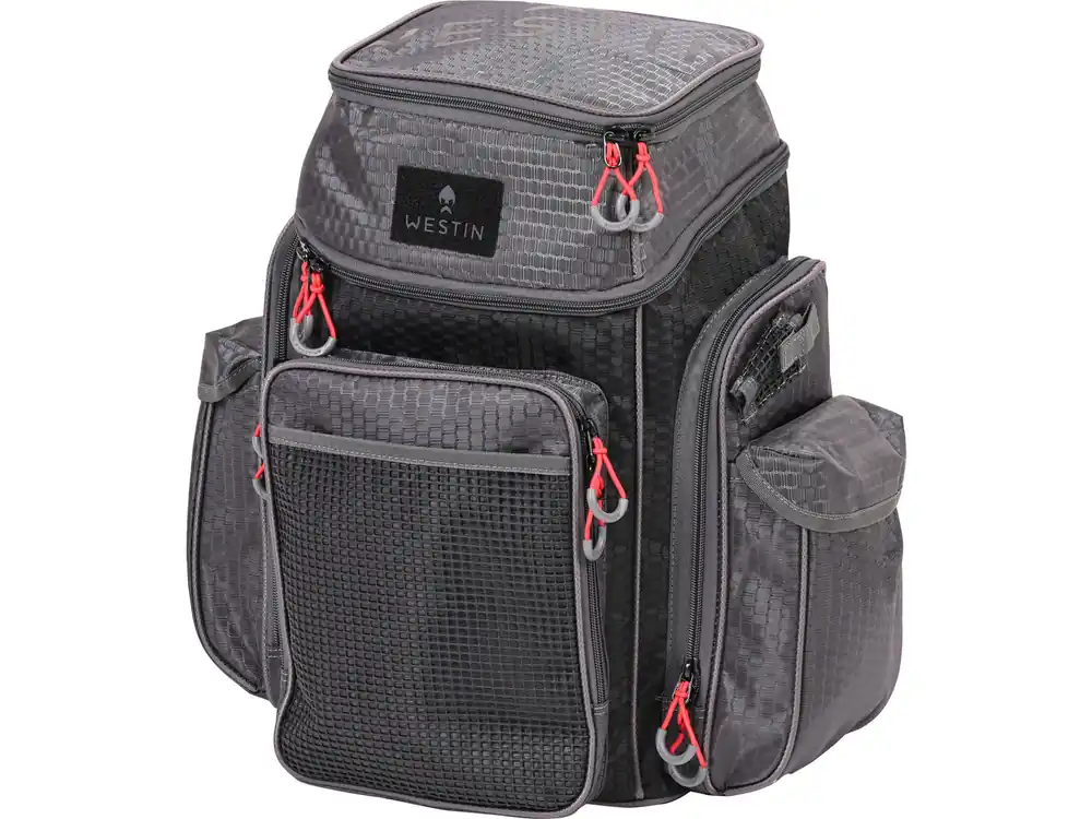 Op = Op Westin W4 Backpack Large Titanium Black (Incl. 2 Tackleboxen)