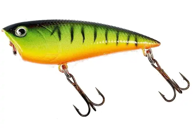 Fladen Eco Popper Oppervlakte Kunstaas 6.5cm (8g) Black Blue Gold Black Dot Alleen Vandaag