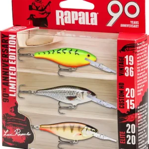 Rapala R90 Shad Rap Mid Bright Kunstaas Set (3pcs) Hoge Kwaliteit
